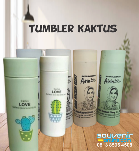 Tumbler Kaktus Sablon 1 warna 