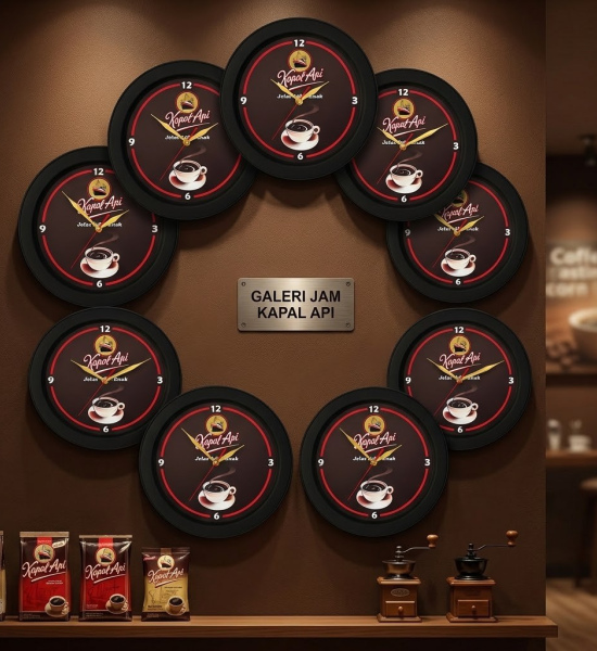 Jam Dinding Kopi Kapal Api 30cm 